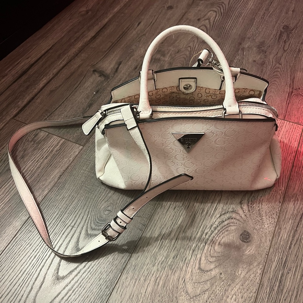 Guess White purse.